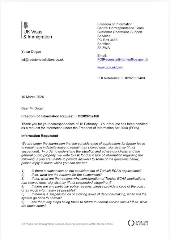 Home Office’ten Ankara Anlaşması Açıklaması 1-1