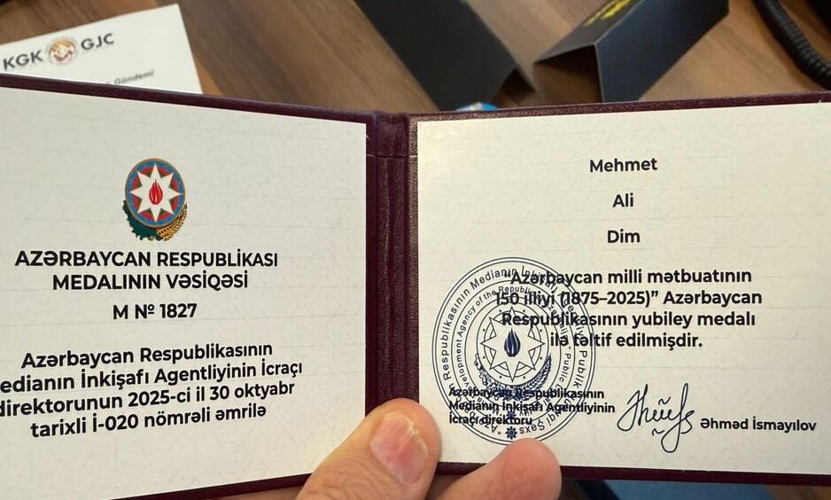 Kgk Genel Başkanı Dim’e Azerbaycan