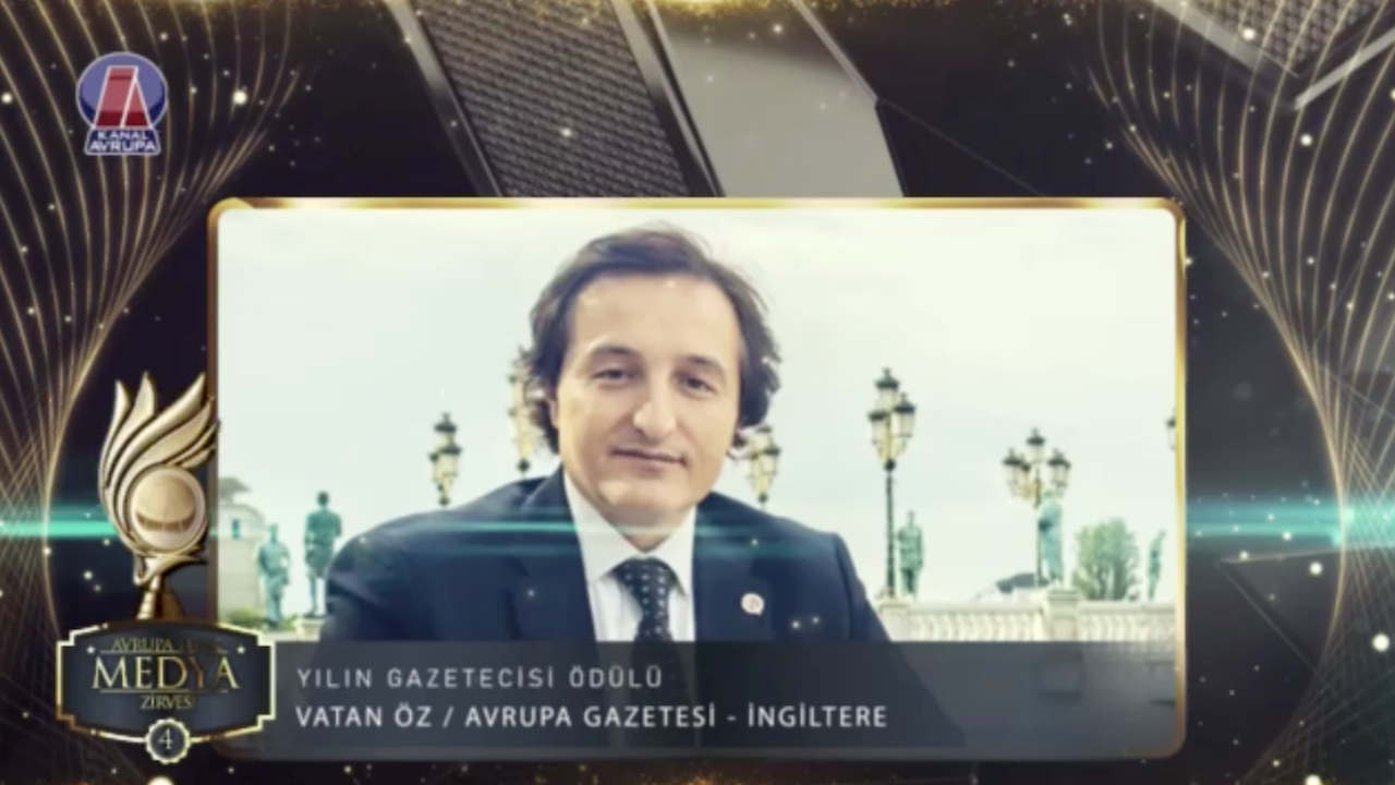 Avrupa’da Yılın Gazetecisi” ödülü, Birleşik Krallık'tan gazeteci Vatan Öz'ün