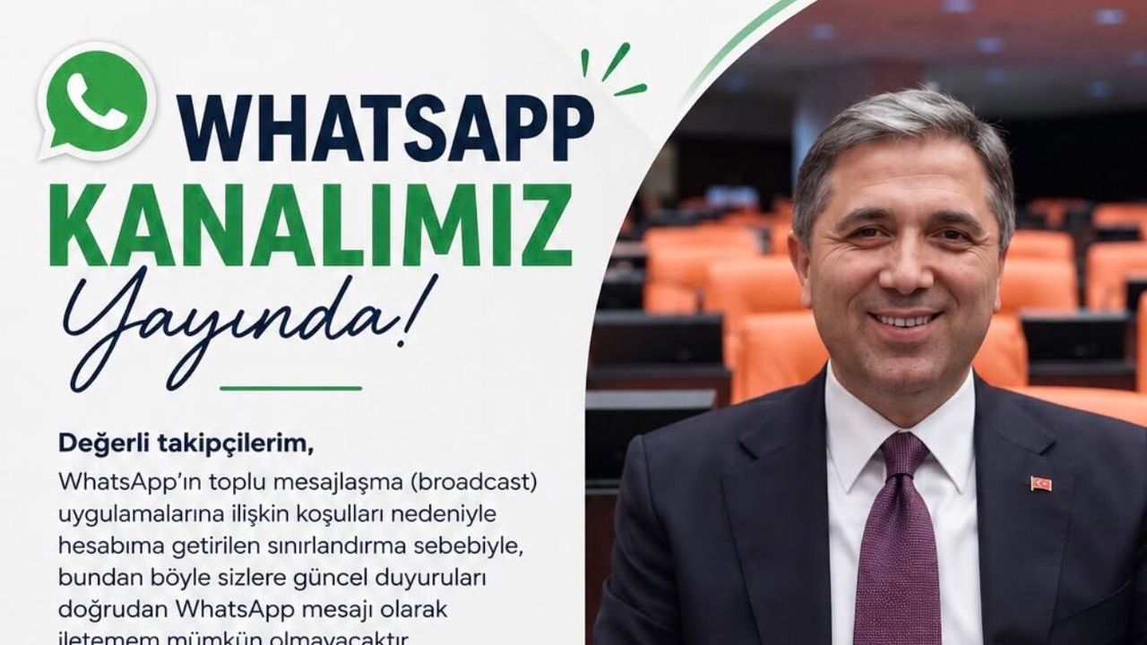 AK Parti Genel Başkan Yardımcısı Sırakaya, WhatsApp Kanalını Duyurdu