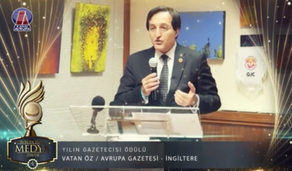 Avrupa’da Yılın Gazetecisi ödülü Vatan Öz’e verildi
