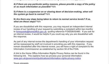 Home Office’ten Ankara Anlaşması açıklaması