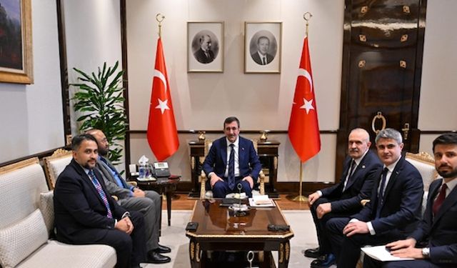 Cevdet Yılmaz, Londra'dan gelen MUSİAD UK heyetini Ankara'daki makamında kabul etti