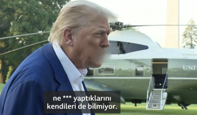 Trump, İsrail ve İran'a canlı yayında küfür etti