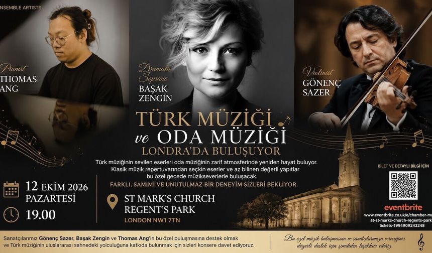 Türk Müziği Londra’da Oda Müziğiyle Buluşuyor
